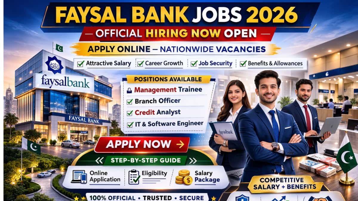 Latest Faysal Bank Jobs 2026 – Official Application Guide