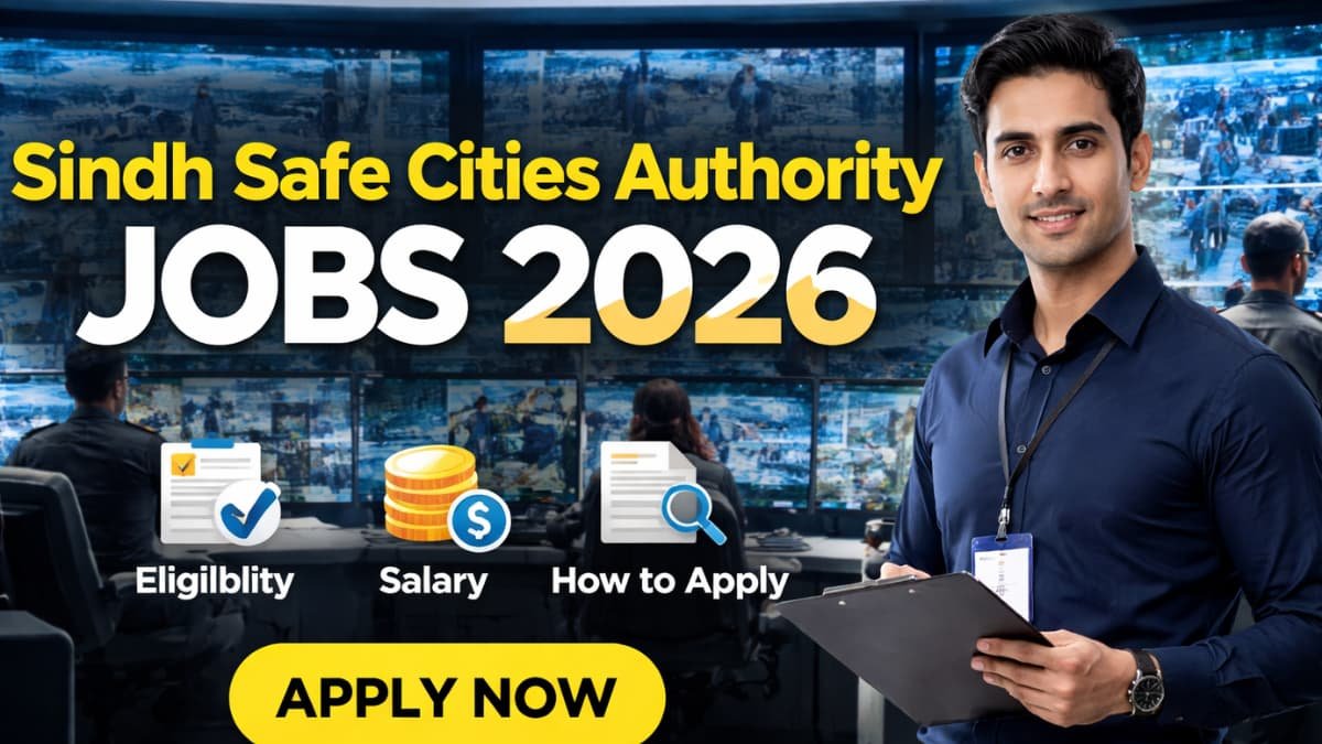 Latest Sindh Safe Cities Authority Jobs 2026 – Official Apply Now